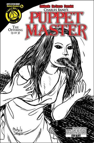 Puppet Master (2015) issue 3-C Leech Woman Sketch Cover 1/1500
