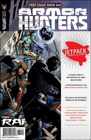 Valiant FCBD 2014 Armor Hunters Special issue nn-CB Jetpack Comics & Games Cover