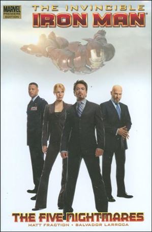 Invincible Iron Man (2008) issue 1-B The Five Nightmares - Movie Photo DM Dust Jacket