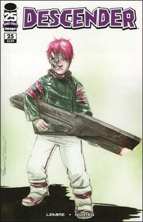 Descender issue 25-C Dustin Nguyen Walking Dead Tribute Cover