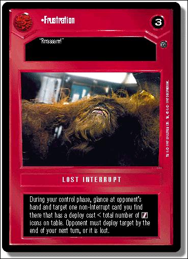 Star Wars: Dagobah Limited (Base Set) card 48 Frustration