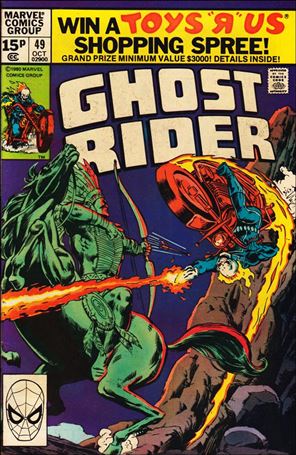 Ghost Rider (1973) issue 49-B UK Price Cover
