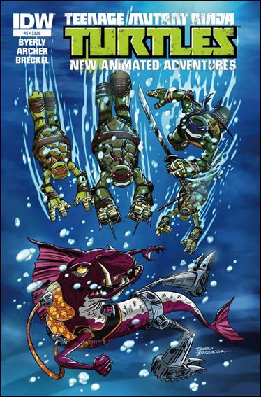 Teenage Mutant Ninja Turtles New Animated Adventures issue 5 Dario Brizuela Cover