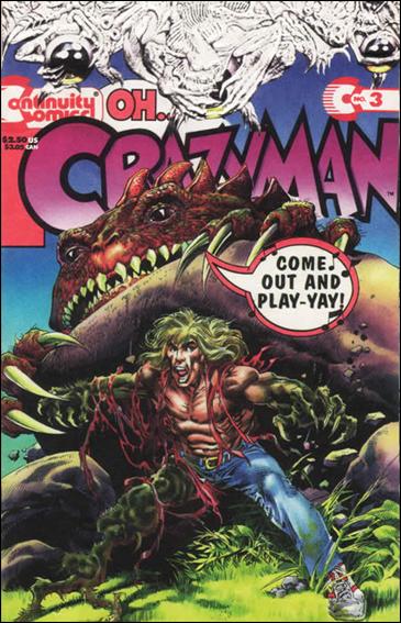 Crazyman (1993) issue 3 Embossed Tyvek Cover