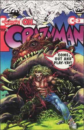 Crazyman (1993) issue 3 Embossed Tyvek Cover
