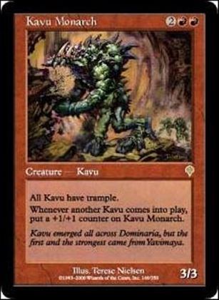 Magic the Gathering: Invasion (Base Set) card 149 Kavu Monarch