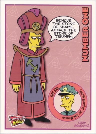 Simpsons Mania! (Base Set) card 5 Number One