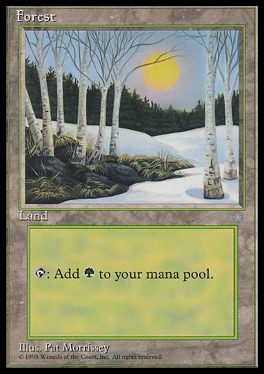 Magic the Gathering: Ice Age (Base Set) card 372 Forest
