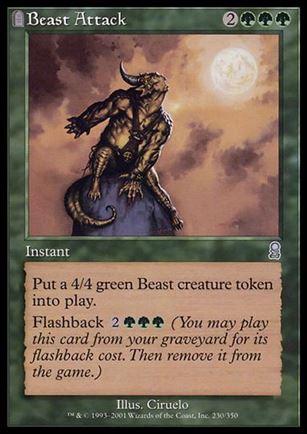 Magic the Gathering: Odyssey (Base Set) card 230 Beast Attack