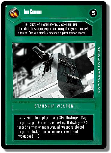 Star Wars: Premiere Limited (Base Set) card 161 Ion Cannon
