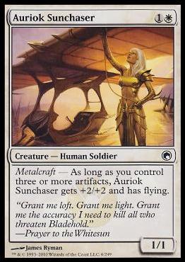 Magic the Gathering: Scars of Mirrodin (Base Set) card 4 Auriok Sunchaser