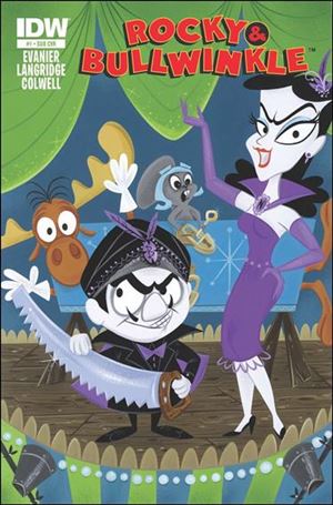 Rocky and Bullwinkle issue 1-B Stephanie Buscema Subscription Cover