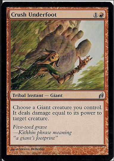Magic the Gathering: Lorwyn (Base Set) card 162 Crush Underfoot