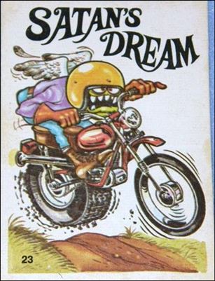 Silly Cycles (Base Set) card 23-B Satan's Dream (Fan Art on Back)