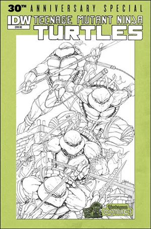 Teenage Mutant Ninja Turtles 30th Anniversary Special issue nn-K Jaime Tyndall Yesteryear Comics Sketch Cover 1/250