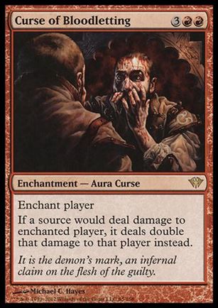 Magic the Gathering: Dark Ascension (Base Set) card 85 Curse of Bloodletting