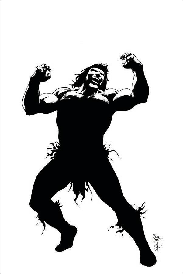 Cimmerian: Beyond the Black River issue 1-J Fritz Casas 1:50 Black & White Virgin Cover