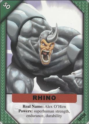 Marvel ReCharge: Inaugural Edition (Base Set) card 20 Rhino