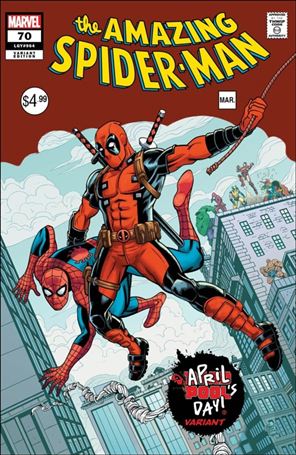 Amazing Spider-Man (2022) issue 70-B Brent Schoonover April Pool's Day Homage Cover