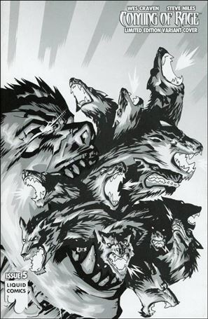 Coming of Rage issue 5-D Ultra Rare Black & White Cover 1/250