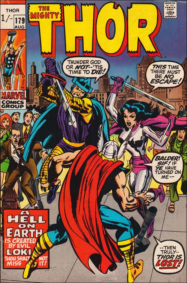 Thor (1966) issue 179-B UK Price Cover
