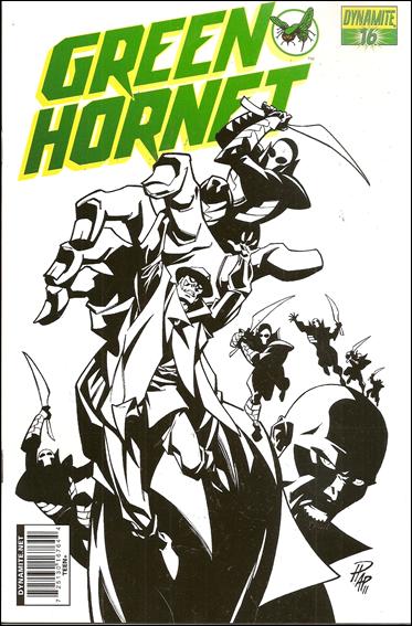 Green Hornet (2010) issue 16-D Phil Hester Black and White Cover