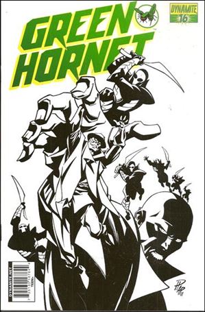 Green Hornet (2010) issue 16-D Phil Hester Black and White Cover