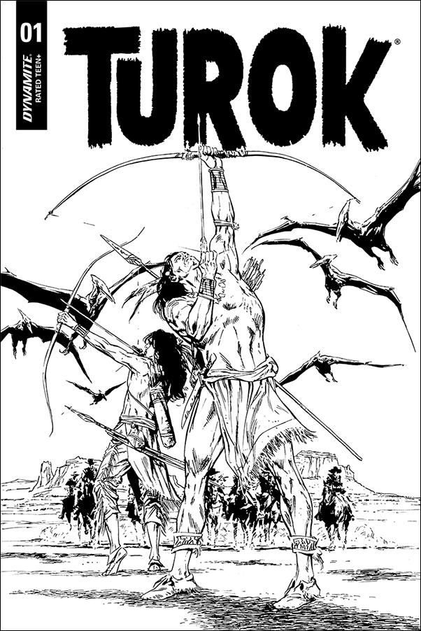 Turok (2019) issue 1-I Butch Guice 1:40 Black & White Cover