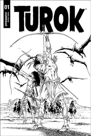 Turok (2019) issue 1-I Butch Guice 1:40 Black & White Cover