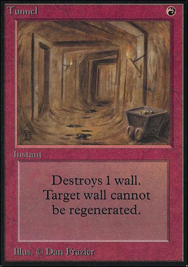 Magic the Gathering: Limited Edition Alpha (Base Set) card 178 Tunnel