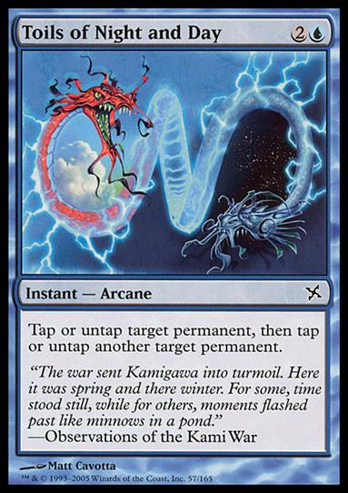 Magic the Gathering: Betrayers of Kamigawa (Base Set) card 57 Toils of Night and Day