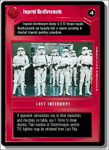 Star Wars: Premiere Limited (Base Set) card 81 Imperial Reinforcements