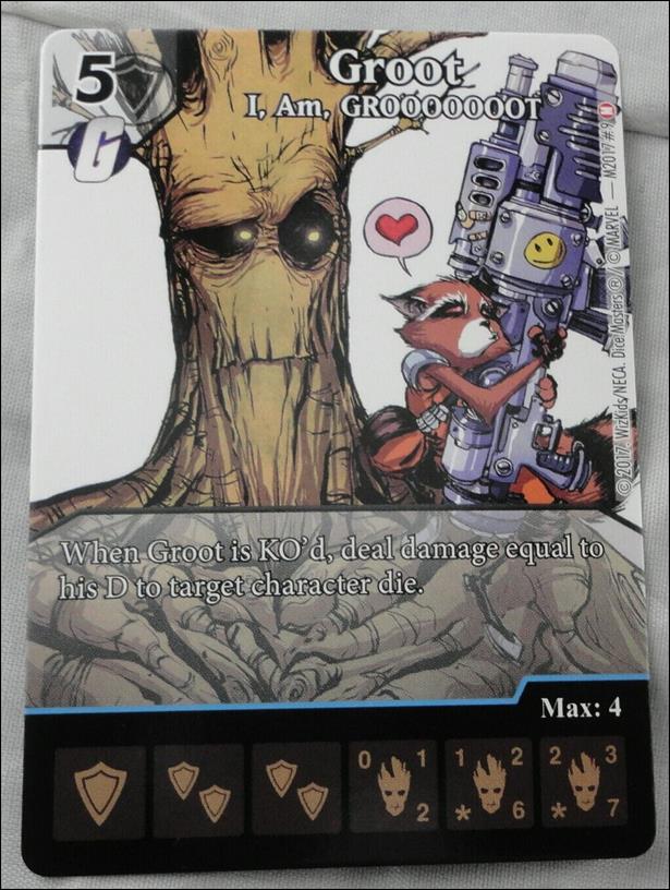Marvel Dice Masters Guardians of the Galaxy  card M2017-9 Groot: I, Am, GROOOOOOT