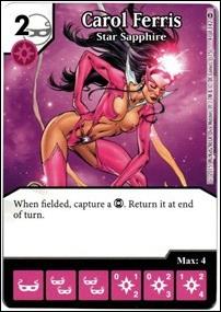 DC Comics Dice Masters War of Light card 41 Carol Ferris: Star Sapphire 