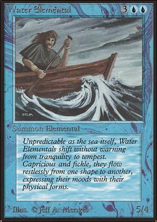 Magic the Gathering: Limited Edition Beta (Base Set) card 92 Water Elemental