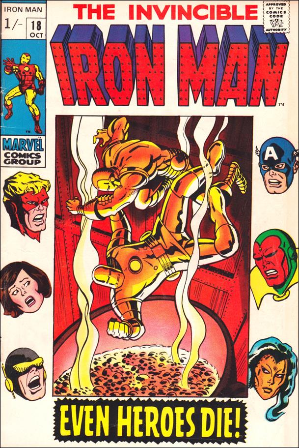 Iron Man (1968) issue 18-B UK Price Cover