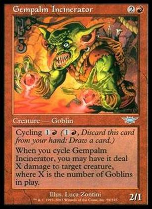 Magic the Gathering: Legions (Base Set) card 94 Gempalm Incinerator