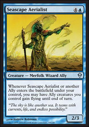 Magic The Gathering: Zendikar (Base Set) card 64 Seascape Aerialist