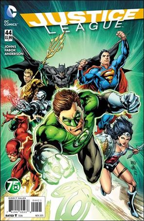 Justice League (2011) issue 44-B Ivan Reis Green Lantern 75th Anniversary Cover