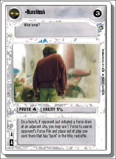 Star Wars: A New Hope Revised (Base Set) card 88 Hunchback