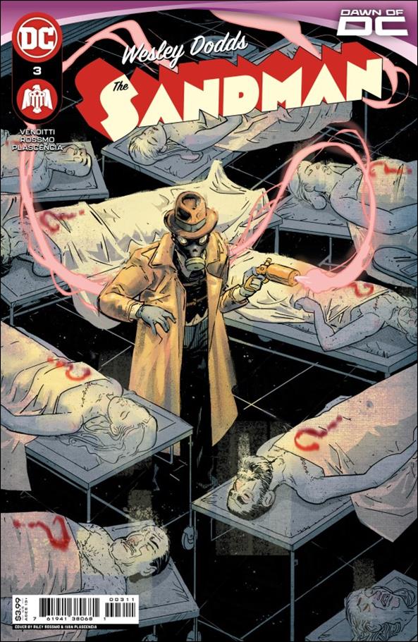 Wesley Dodds: The Sandman issue 3 Riley Rossmo Cover