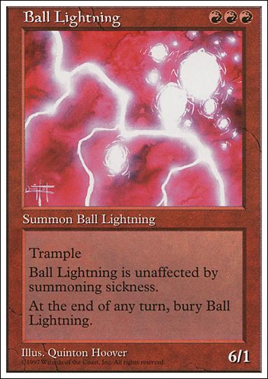 Magic the Gathering: 5th Edition (Base Set) card 210 Ball Lightning