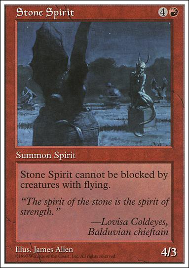 Magic the Gathering: 5th Edition (Base Set) card 272 Stone Spirit