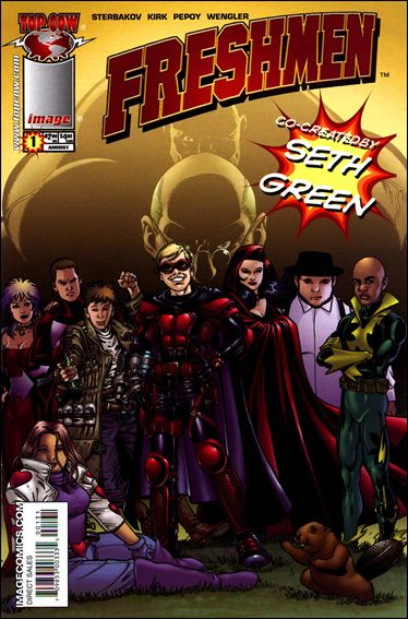 Freshmen (2005) issue 1-C George Perez Cover