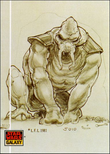 Star Wars Galaxy: Series 1 (Base Set) card 38 Creature Collaboration