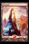 Magic The Gathering: Zendikar (Base Set) card 244 Full Art Land (Mountain)