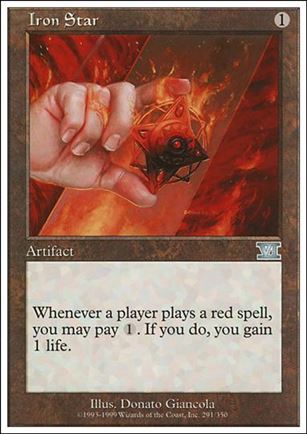 Magic the Gathering: 6th Edition (Base Set) card 291 Iron Star