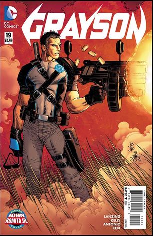 Grayson issue 19-B John Romita Jr. Cover