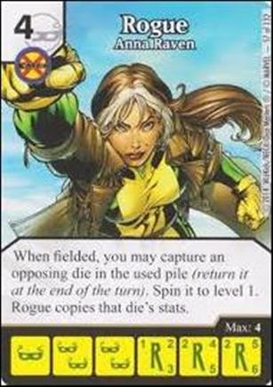 Marvel Dice Masters Avengers vs. X-Men  card 57 Rogue: Anna Raven