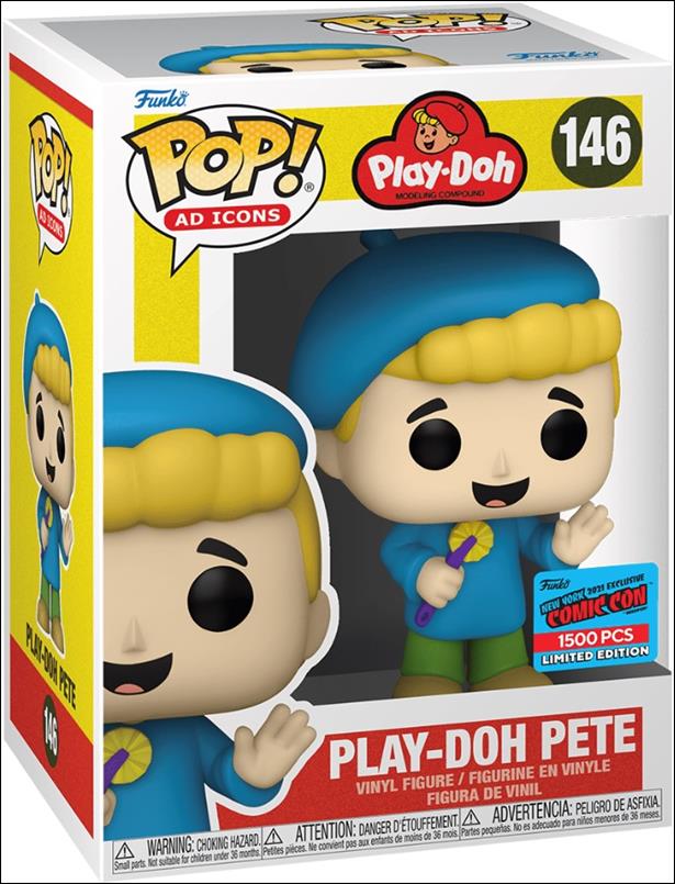 POP! Ad Icons figure 146-C Play-Doh Pete (Blue) ECCC Festival of Fun 1/1500